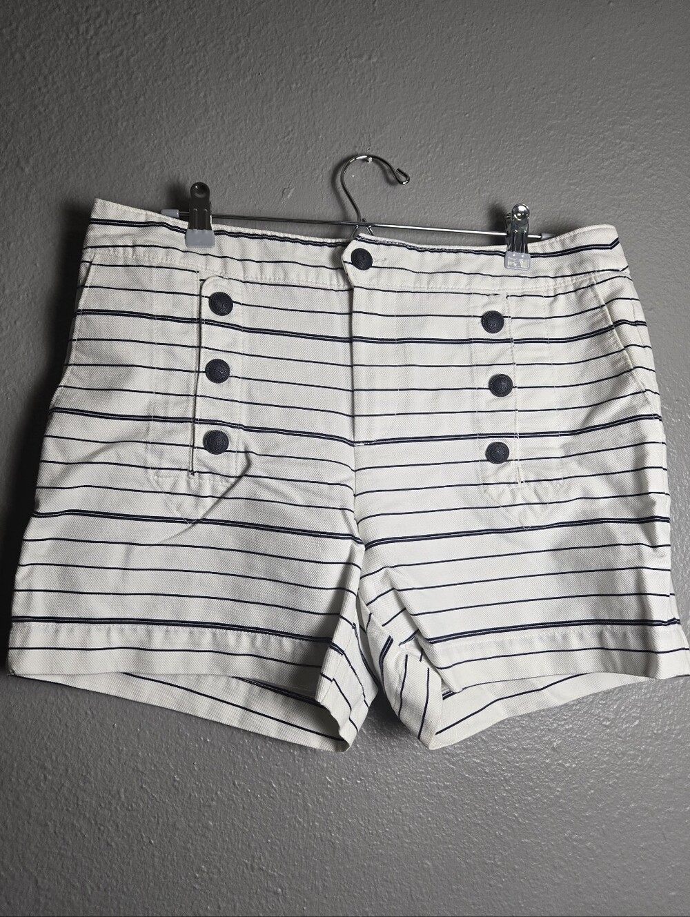 FALL SALE! Tommy Hilfinger Sailor Nautical Striped Shorts Size 12